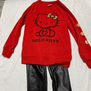 Girls hello kitty 2 piece set